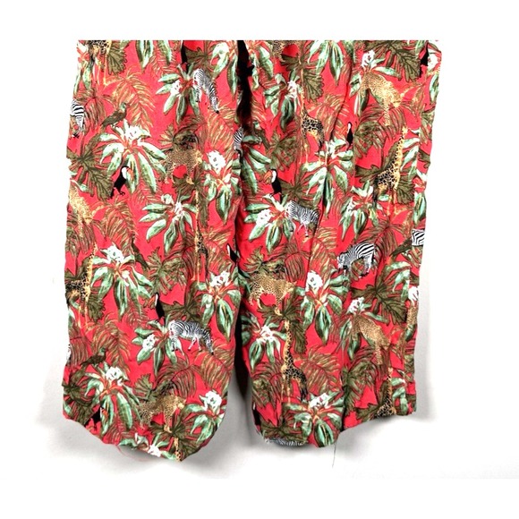 Jane & Delancey Pants XL‎ High Rise Wide Leg Jungle Tropical Flowy Resort NEW - Picture 8 of 10
